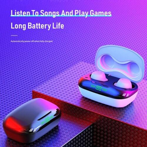 TWS Wireless Bluetooth 5.0 Earphones 9D Hifi Stereo Gaming Earbuds Earphones Waterproof Noise Cancelling Headset With Microphone