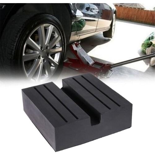 Universal Auto Car Rubber Square Slotted Frame Rail Floor Jack Guard Pad Adapter Vehicle Repair Tool High Quality Quick delivery