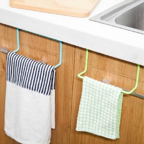 Towel Rack Hanging Holder Organizer Bathroom Kitchen Cabinet Cupboard Holder YH-459462