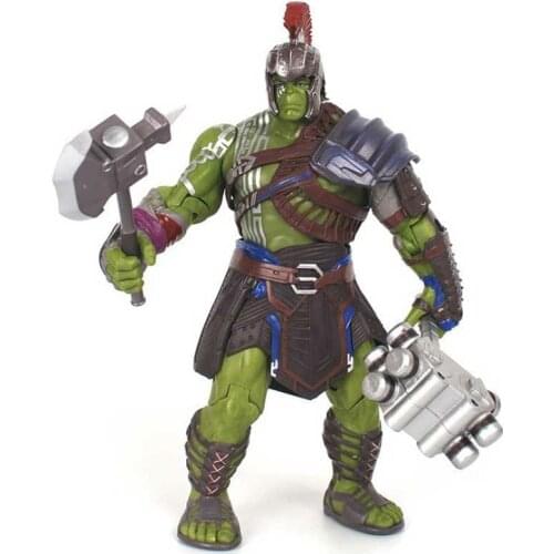 2020 Spring Hot Sale Marvel Thor: Ragnarok Gladiator Hulk Model with Axe and War Hammer Animation Derivatives Children Birthday