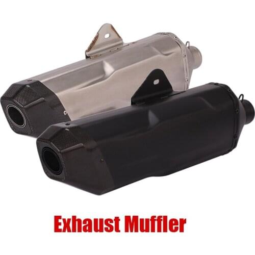 Motorcycle 38-51mm Exhaust Tips Escape Slip On Muffler Tail Pipe Modified For Universal Dirt Bike Street Bike ATV