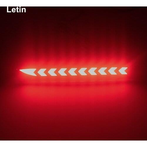 For Toyota Wish Sienna Camry Reiz Verso harrier Tail reflector dynamic flowing sequential bumper light Brake lamp