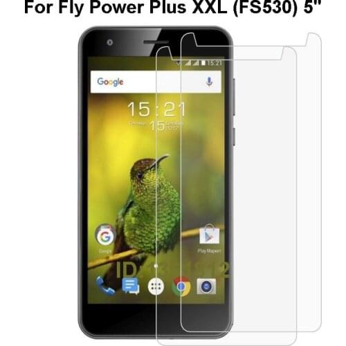 For Fly Power Plus XXL FS530 Tempered Glass Premium Screen Protector Film 5.0 inch 9H 2.5D Safety Film on FS 530