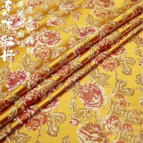 Metallic Jacquard Brocade Fabric, silk nylon 3D jacquard fabric for Coat Dress table cloth decoration patchwork upholstery
