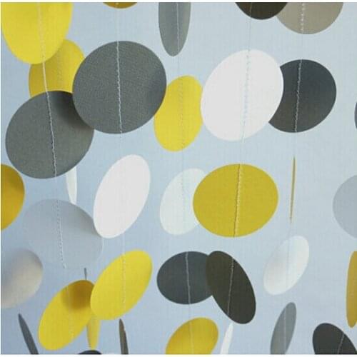 1.8 meter Hanging String Paper Flowers Party flag banner Decor Craft For event celebration wedding photo props Decoration