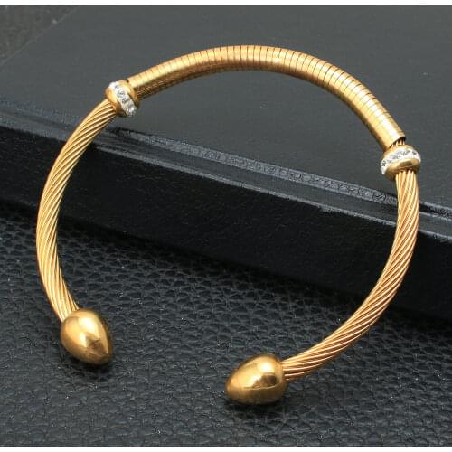 3 Colors Fashion Stainless Steel Jewelry Simple Bangle Bracelet Hot For Women Gift BRYZ050