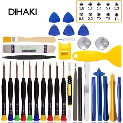 32 in 1 Mobile Phone Repair Tools Opening Screwdriver Set for Screen of iPhone iPad Laptop Computer Disassemble Hand Tool Kit