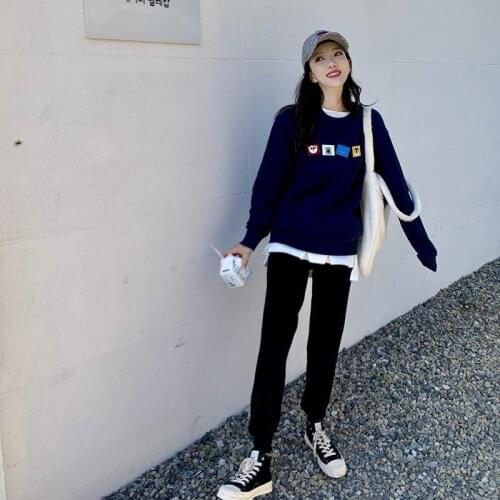 2021 Autumn Winter Women Knitted Harem Pants Female High Waist Ankle-length Trousers Ladies Causal Sweater Sport Pants U538