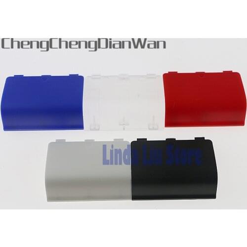 ChengChengDianWan black battery cover cap door back shell for xbox one Xboxone controller for xboxone gamepad 10pcs/lot