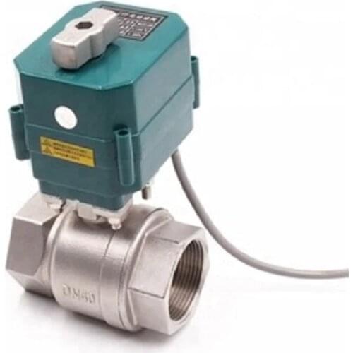 CTF-001 DN15 DN20 DN25 DN40 DN50 electric stainless steel ball valve DC12/24v ADC9-25v motorized valve CR01 CR02 CR03 CR04 CR05
