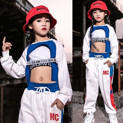 ChildrenS Jazz Dance Costumes Hip-Hop Kids Clothes For Girls Korean Hip-Hop Suit Performance Outfit Festival Clothing VDB1226