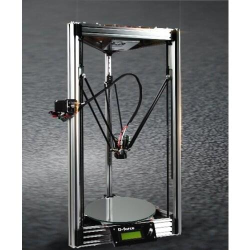 Dforce deltabot 3d printer atom rostock for kossel can be upgraded to two extruders kit D-force