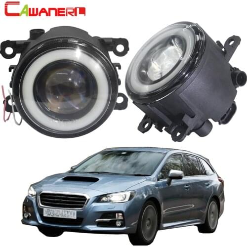 Cawanerl For Subaru Levorg Impreza 2014 2015 2016 2017 2018 Car 30W LED Fog Light Angel Eye Daytime Running Lamp DRL 3000LM 12V