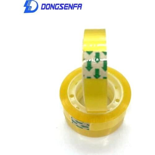DONGSENFA 12pcs 12mm Width Clear Transparent Tape Sealing Sticky Tape Rolls Home Office Packing Supplies School Stationery