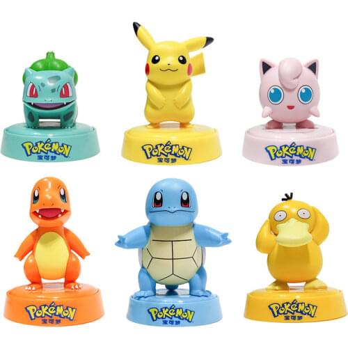 Okemon Pikachu Blind Box Toys Surprise Model Ornaments Eevee Butterfree Vulpix Fashion Boxed Christmas Gifts for Kids