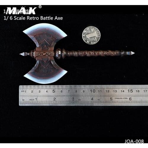 1/6 Scale Soldier Figure Scene Accessories Retro Battle Axe Weapon Model for 12'' PVC Collectible Action Figure