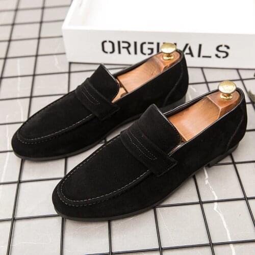 2020 Slip on Men Casual Shoes Comfortable fahsion Luxury Brand High Quality suede Leather Slipper Loafers Summer Shoes Zapztos