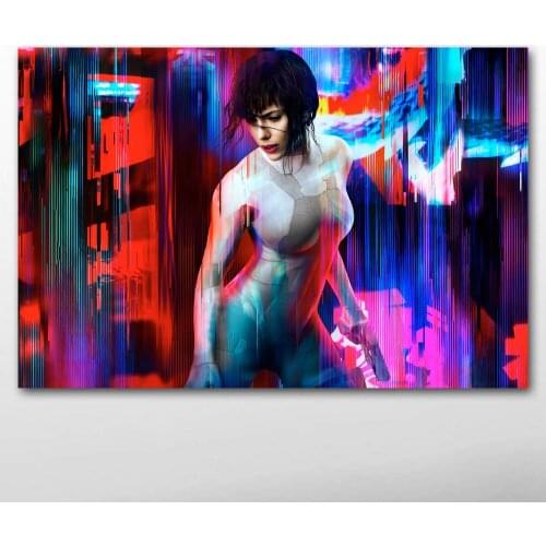 Ghost in the Shell Movie Wall Art Posters Canvas Prints Artwork paintings for Living Room Decor