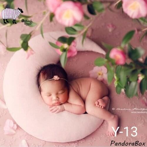 Newborn Photography Props Blanket for Baby Boy Girl Photo Shooting Posing Pillow Moon Stars Backdrops Blanket Hat Prop Accessory