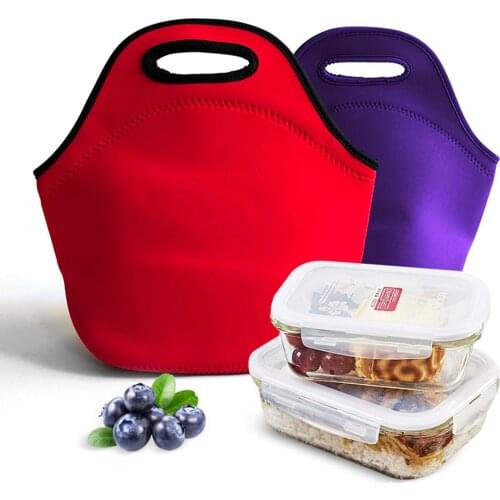 Lunch Bags Solid Color Large Capacity Thermal Bag Storage Bag for Lunch Box Fruit