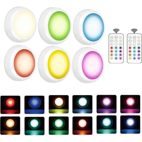 RGBW 13 Color Changing Led Under Cabinet Lighting Dimmable Touch Sensor Wardrobe Closet Night Light Touch Push Tap Lights