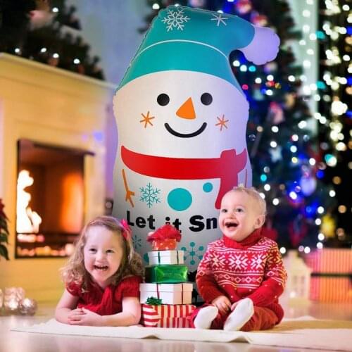 Christmas Inflatable Snowman Tumbler Pvc Santa Decoration Props Sandbag Toy Outdoor Merry Christmas Holiday Decoration Doll