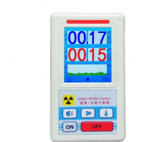 Geiger Counter Nuclear Radiation Detector Personal Dosimeters Marble Detector Nuclear Radiation Tester With Display Screen