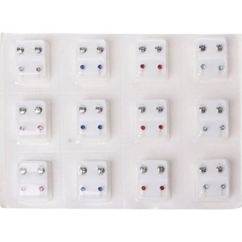 12 Pairs Ear Piercing Earrings Cer m CZ uds Piercing Jewelry,ud Earrings Hoop Earrings Ear Rings Ear uds ylish Earrings Hypoalle