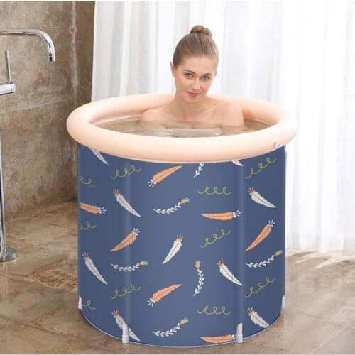 Pool Foldable Baby Bathtub Adults Large Plastic Thick Body Portable Inflatable Bathtub Spa Winter Banheira Bathroom Products 50