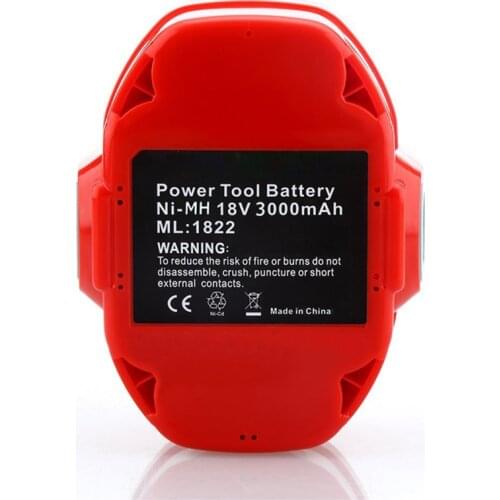 3000mAh Ni-MH 18V Replacement Battery for Makita Power Tools 1835 1834 1823 1822 PA18 192827-3 192826-5 6391D 6343D 4334D