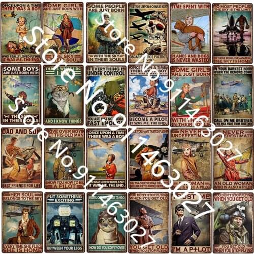 Under Control You Are Just Not Going Fast Pilot Vintage Tin Signs Shabby Chic Plate Wall Art Poster Home Bar Pub Room Wall Signs