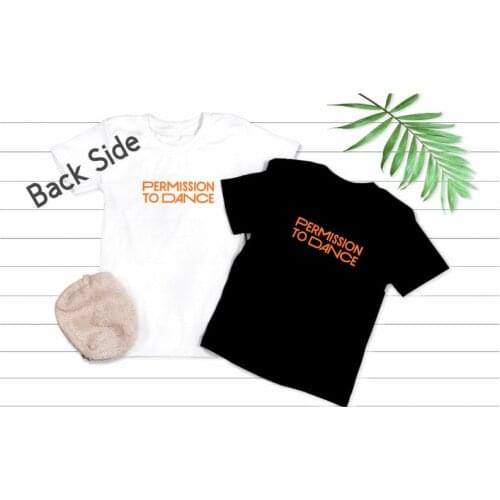 Permission to Dance t-shirt Unisex Couple Rap T-shirt Geek Hip-hop Harajuku T-shirt Women
