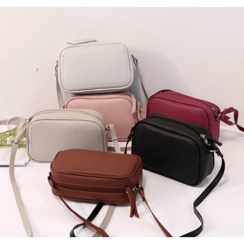 Women Handbags Korean Version Wild Design Crossbody Messenger Phone Solid Women With Slit Pocket Shoulder Bags Multifunction