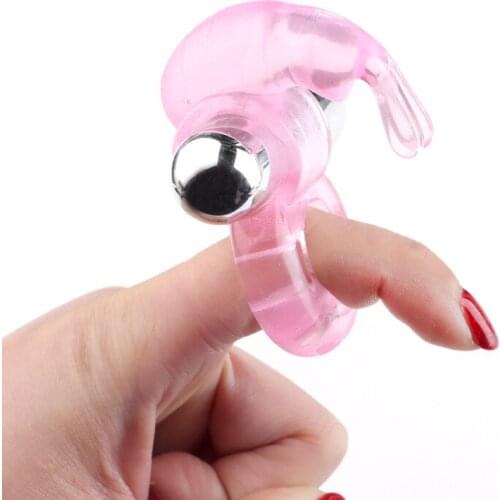 USB Charging 4 Color Vibration Lock Fine Ring Adult Sex Products Soft Rubber Butterfly Rabbit Vibration Ring Sex Toys For Man