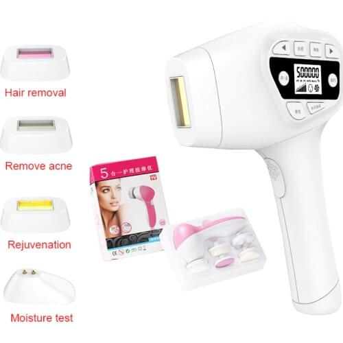 4in1 IPL Permanent Laser Hair Removal Epilator WPL Lazer Epilasyon Pulse Epilation for Facial Armpit Bikini Beard Legs Women Men