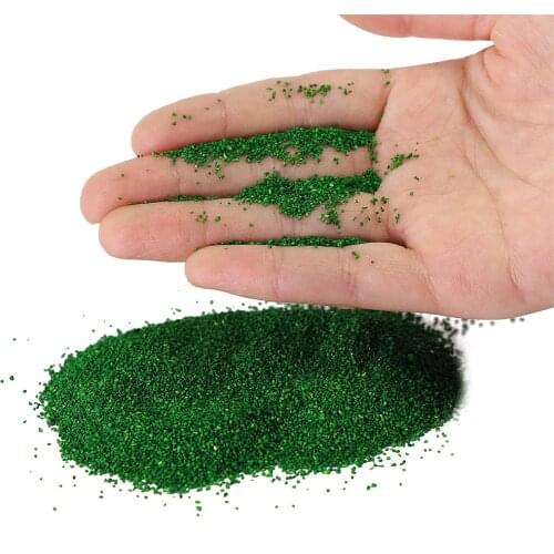 50g/100g Miniature Scenery Grass Powder 1mm Deep Green Tree Granules Powder Railway Layout Accessories HQ06