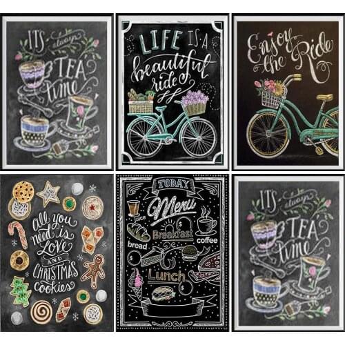 5D diamante completo pintura diamante redondo mosaico bicicleta Navidad patrón decoración del hogar DIY hecho a mano