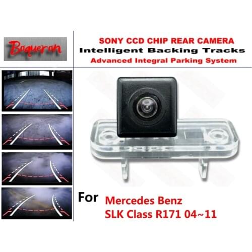For Mercedes Benz SLK Class R171 04~11 CCD Car Backup Parking Camera Intelligent Tracks Dynamic Guidance Rear View Camera