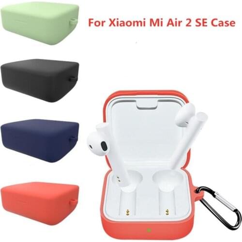 For Xiaomi Mi Air 2 SE Case Silicone Headset Case Earphone Protection For Xiaomi Mi Air2 SE Headphone Cover With Hook