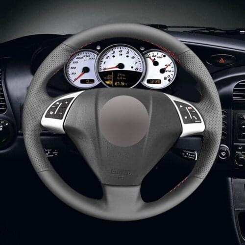 Black Artificial Leather Car Steering Wheel Cover for Fiat bravo 2007-2015 doblo 2010-2015 opel combo 2012