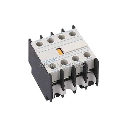 2NO+2NC Contact auxiliary F4-22 Auxiliary contactor block LA1-DN22 for LC1 CJX2 AC Contactor