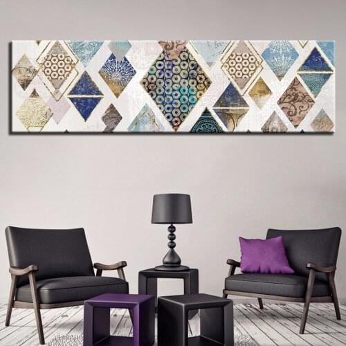 Minimalist Color Geometric Circular Pattern Canvas Painting Print Poster Home Living Room Wall Art Decoration Can Be Customized