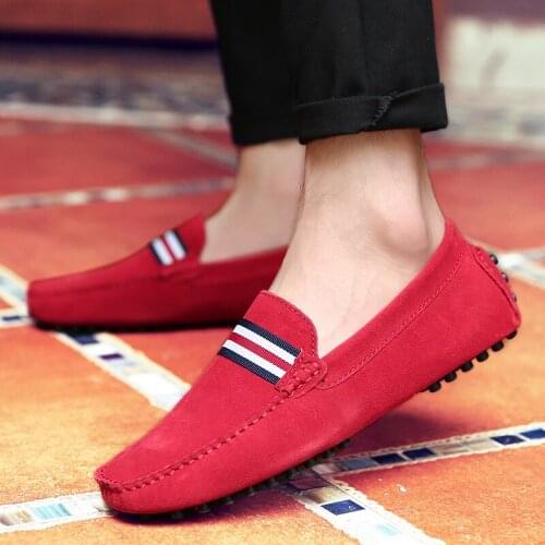 Genuine Leather Loafers Mocassin Slip On Men Driving Shoes Plus Big Size 49 Luxury Brand Casual Soft Mocassin Homme 2021 New