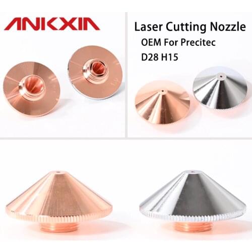 OEM D28 H15 M11 Laser Cutting Nozzle for Precitec Procutter 1.0 2.0 Lightcutter WSX PENTA Fiber Head Nozzles