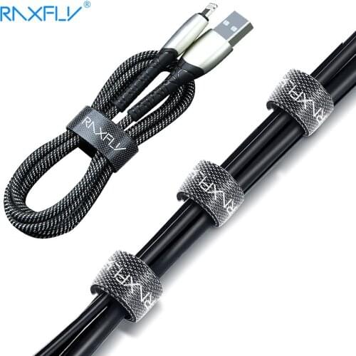 Raxfly Cable Organizer Earphone Holder Mouse Cord Protector HDMI Cable Management For iPhone Samsung USB Cable Wire Winder Clip