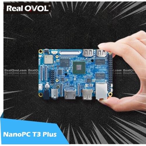RealQvol FriendlyELEC NanoPC T3 Plus Development Board,S5P6818 Cortex-A53 1.4GHz+2GB DDR3+16GB eMMC, support Android/Debian