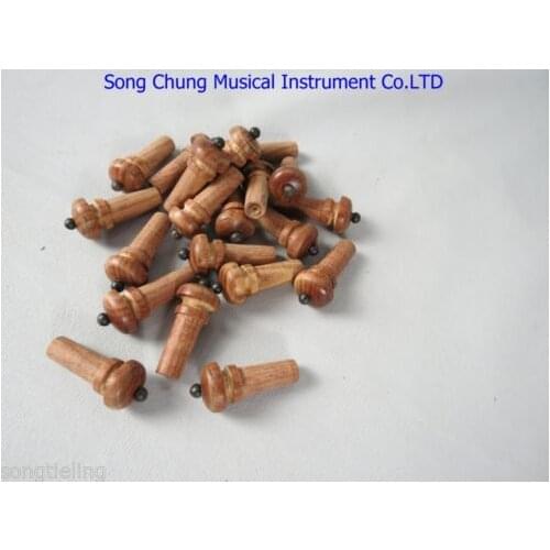 Violin part,30pcs of great rosewood violin endpins,beautiful ebony decoration