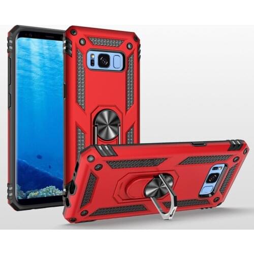 Heavy Duty Rugged Cover Ring Bracket Magnetic Holder Shockproof Kickstand case for Samsung Galaxy S7 S8 S9 PLUS Note 8 Note 9