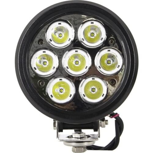 12v led tractor round work lamp for truck offroad 4x4 tracktors with flood or spot beam