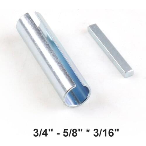 Shaft Adapter Pulley Bore Reducer Sleeve Bushing Sheave & Key 5/8" x 3/4" x 3"